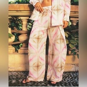 ZARA PRINTED PAREO PANTS NEW
